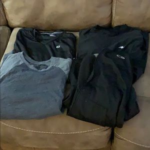 3 boys T-Shirts, 1 boys hooded jacket, all size M